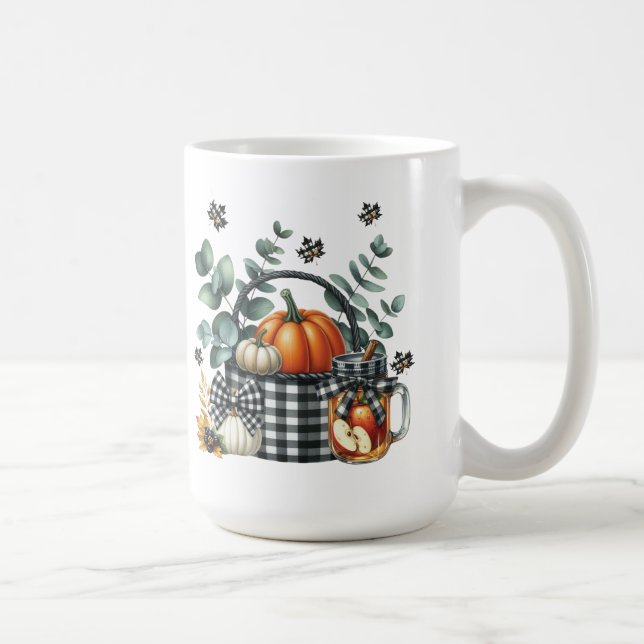 Erntezeit im Herbst Kaffeetasse (Rechts)