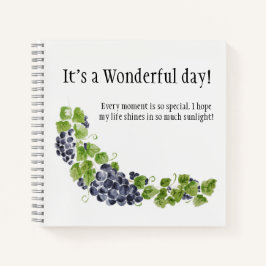 Erntezeit Pedestelle-Zeichen Notizbuch