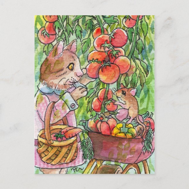 Erntezeit Postkarte (Vorderseite)