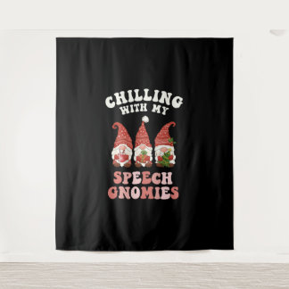 Ernüchterung mit meinen Speech Gnomies Xmas SLP Wandteppich