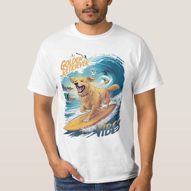 Eroberer des Goldenen Retriever T-Shirt (Vorderseite)
