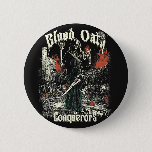 Eroberer - Retro MetalCore Streetwear Button (Vorderseite)