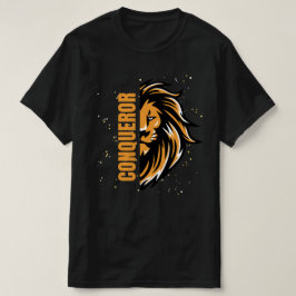 Eroberer - Schwarze Farbe der Männer gedruckt T-Shirt
