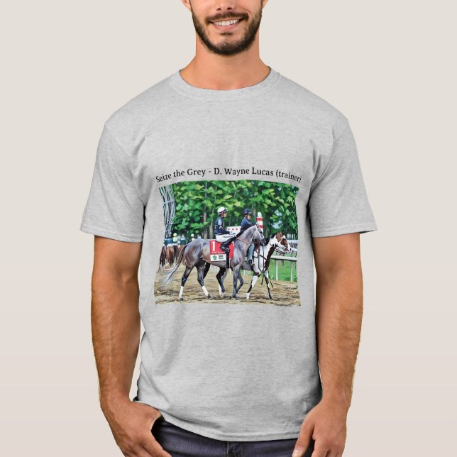 Erobern Sie das Grau - D. Wayne Lucas (Trainer) T-Shirt (Vorderseite)