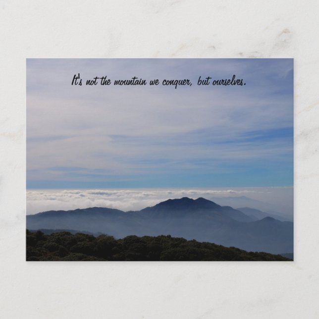 Erobern Sie sich selbst - Postkarte (Vorderseite)