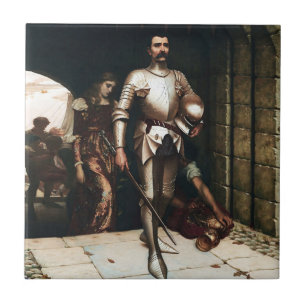 "Eroberung" Mittelalterliche Malerei von Edmund Bl Fliese