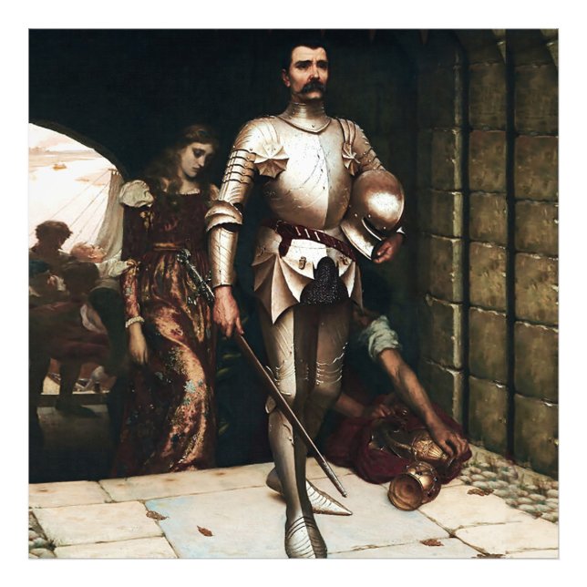 "Eroberung" Mittelalterliche Malerei von Edmund Bl Fotodruck (Vorne)