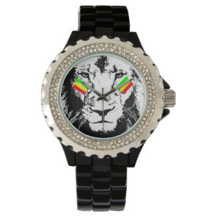 Eroberung von Löwe Rasta Uhr