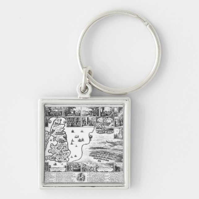 Eroberungen von Gustavus II Adolphus Schlüsselanhänger (Vorne)