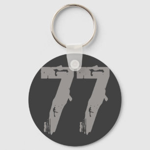 Eroded Style Number 77 Schlüsselanhänger