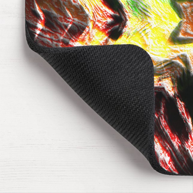 Erodierter Kerzenstar mit praktisch abgenutzter Fä Mousepad (Ecke)