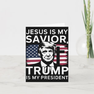 Eröffnung 2025 Jesus und Trump Karte