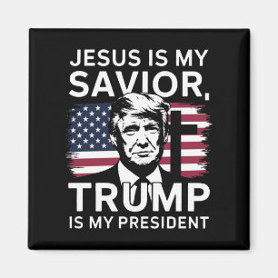 Eröffnung 2025 Jesus und Trump Magnet