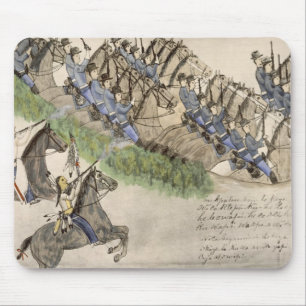 Eröffnung dem Kampf des Little Big Horn (Tinte Mousepad
