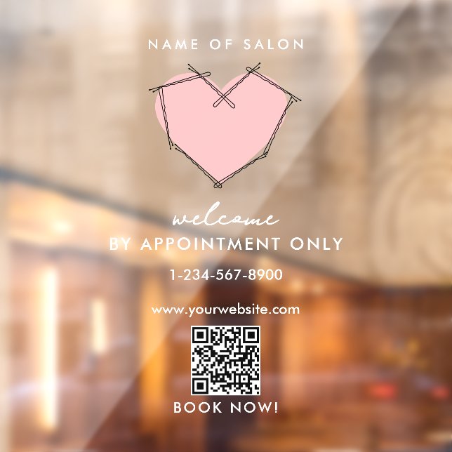 Eröffnung der Geschäftszeiten Ernennung nur Bobby- Fensteraufkleber (Blatt 2)