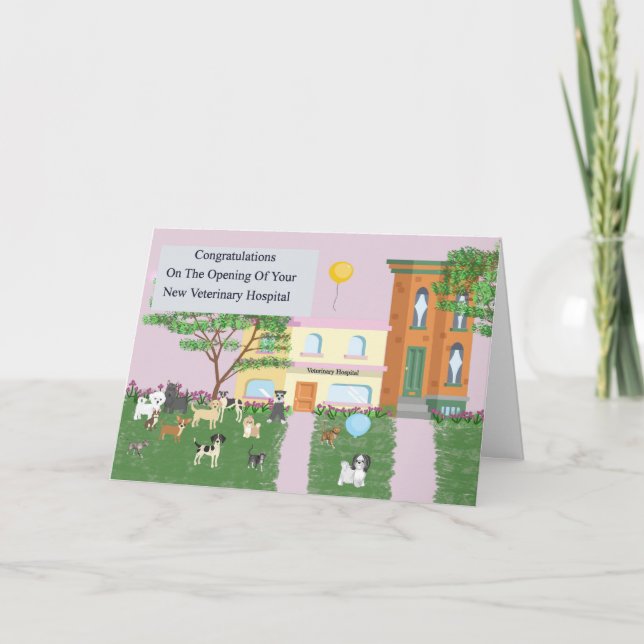 Eröffnung der neuen Veterinärkrankenkarte Karte (Vorderseite)