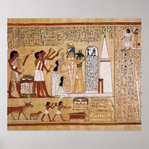 Eröffnung des Mund-Zeremonie-Buches der Toten Poster