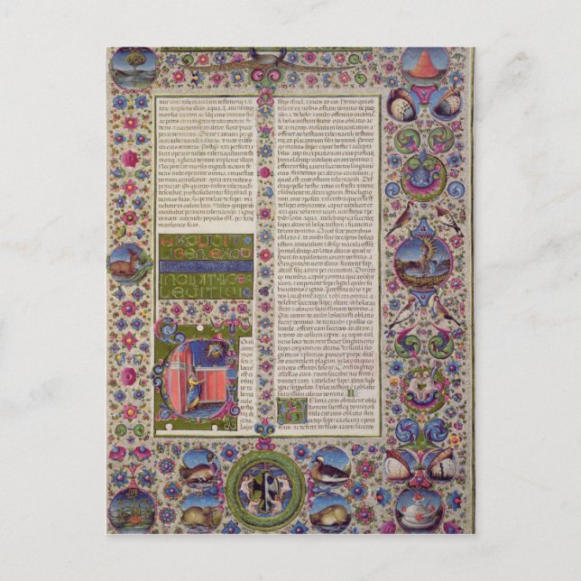 Eröffnung von Worten von Leviticus Postkarte (Vorderseite)