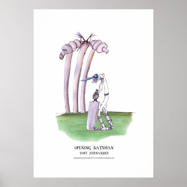 Eröffnungsbatsman, Tony Farandes Poster (Vorne)