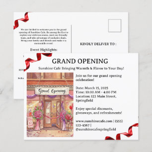 Eröffnungseinladung Postkarte