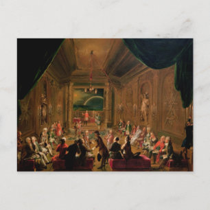 Eröffnungsfeier in einer Wiener Masonischen Postkarte