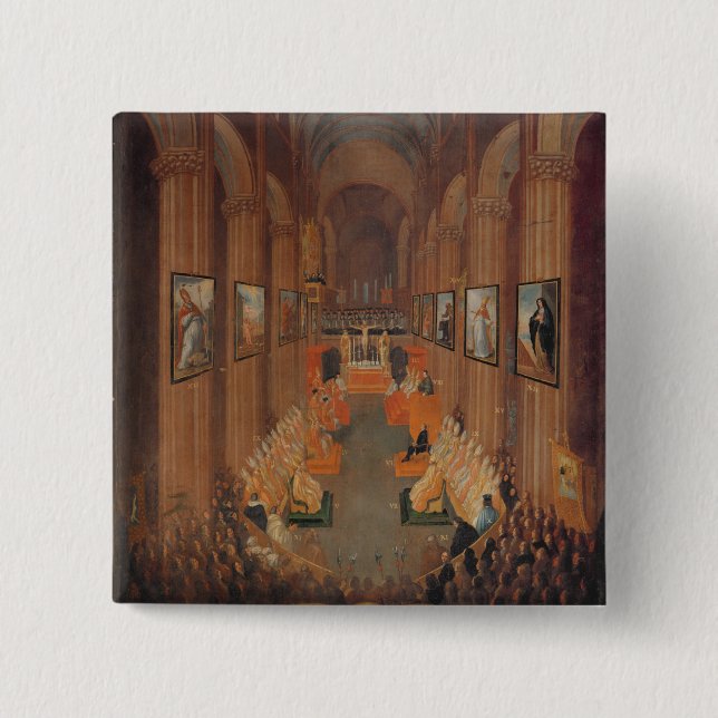Eröffnungssitzung des Rates von Trent Button (Vorderseite)