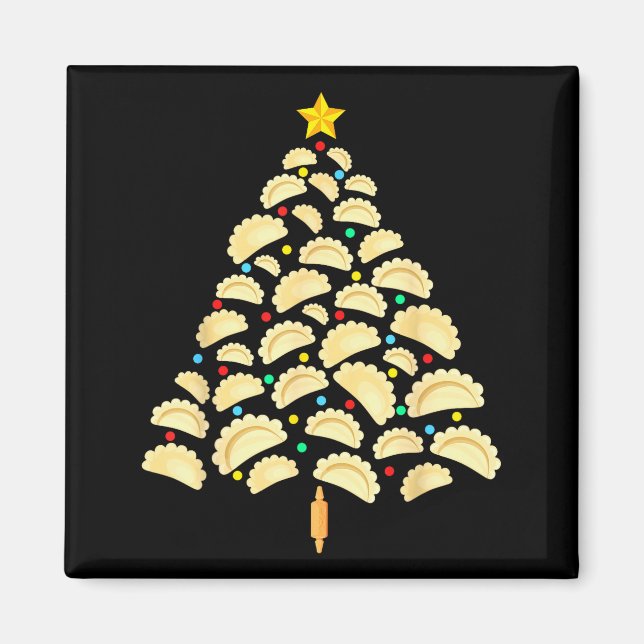 Erogi Tree Lish Christmas Food Funny Tee Men Women Magnet (Vorne)