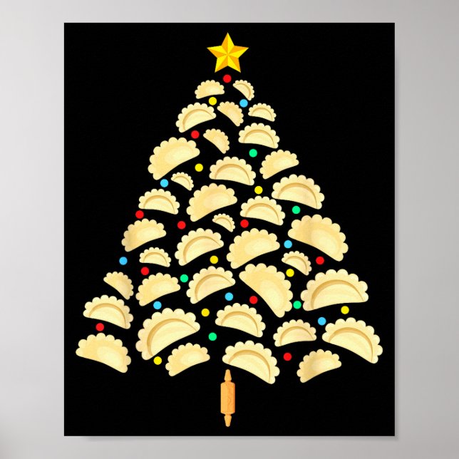 Erogi Tree Lish Christmas Food Funny Tee Men Women Poster (Vorne)