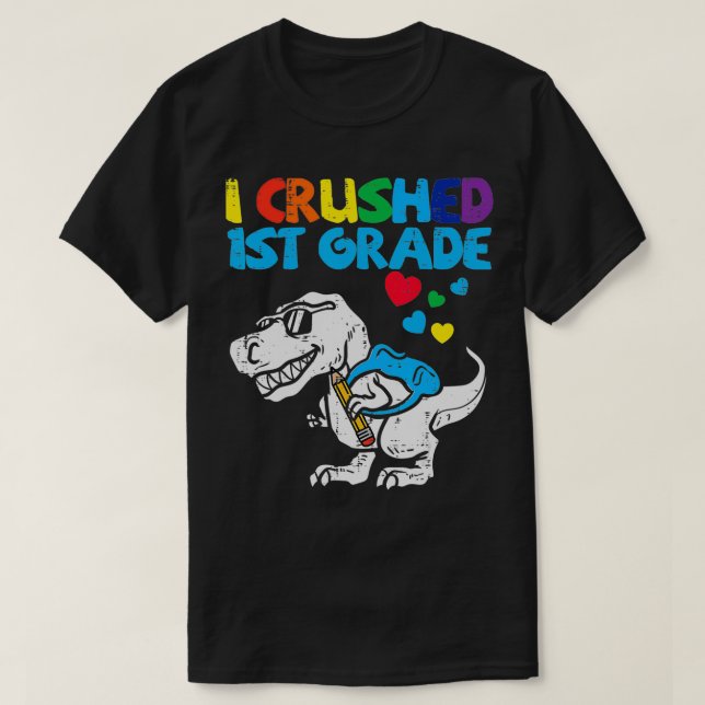 Erpresste Tre Dinosaurier der ersten Klasse am let T-Shirt (Design vorne)
