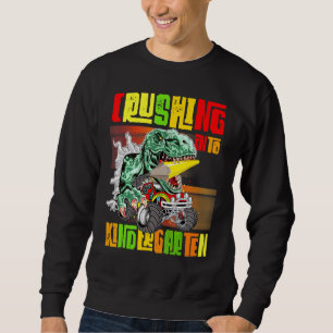 Erpressung in den Kindergarten Monster Truck Dinos Sweatshirt
