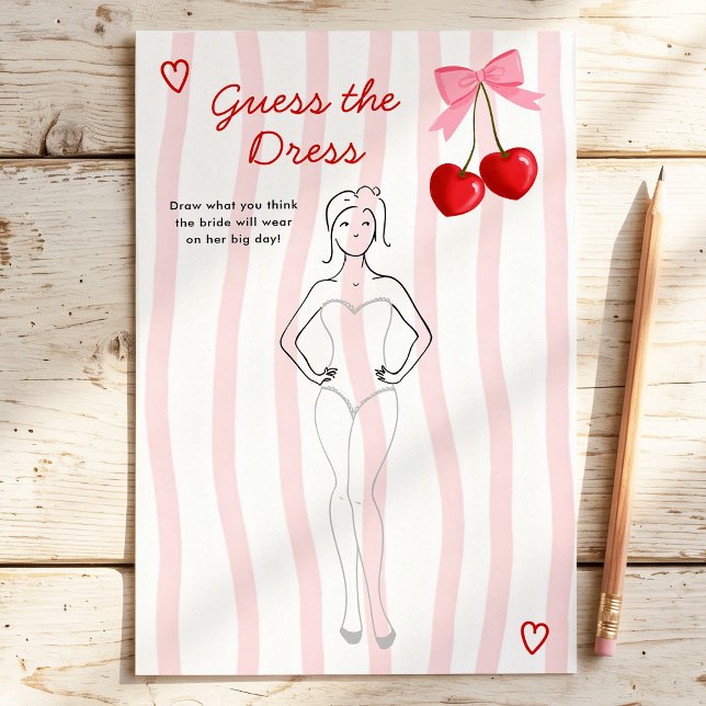 Errate das Brautkleid Cherry Pink Schleife Jungges (Von Creator hochgeladen)