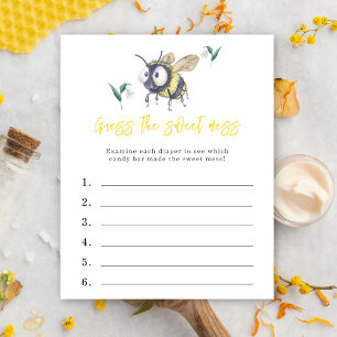 Errate das süße Durcheinander - Bienen-Babyparty-S