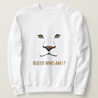 Errate das Tier: Löwin | Minimale Königin Sweatshirt