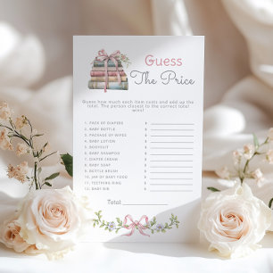 Errate den Preis Storybook Babyshower-Spiel