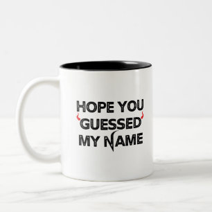 Errate den Teufelsnamen Zweifarbige Tasse