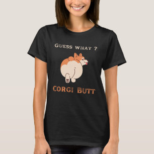 Errate was Corgi Hintern Hund Wortspiel Grafik T-Shirt