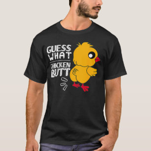Errate Was Hühnerhintern Für Eierfarm Und Hahn Ro T-Shirt