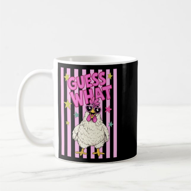 Errate Was Hühnerhintern Grafik Kaffeetasse (Links)