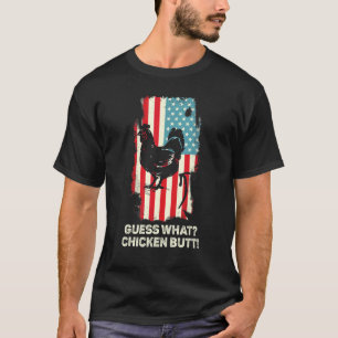 Errate Was Hühnerhintern  Hühnerwitz Retro Vintag T-Shirt