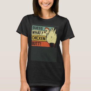Errate Was Hühnerhintern Hühnerwitz Retro Vintag T-Shirt