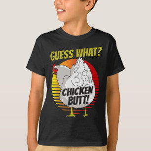 Errate Was Hühnerhintern Lustiger Bauernhof Tier H T-Shirt