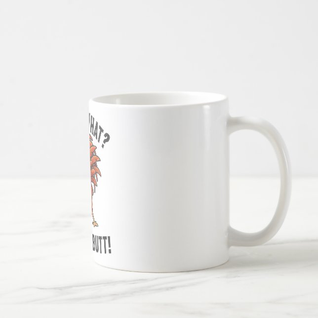Errate was Hühnerhintern Lustiger Hahn  Kaffeetasse (Rechts)