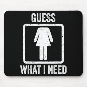 Errate was ich brauche lustige sarkastische Frauen Mousepad