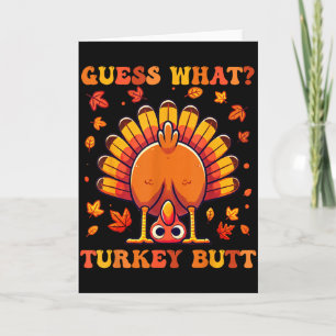 Errate Was Truthahn Hintern Lustiger Thanksgiving Karte