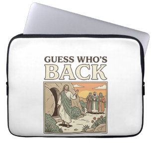 Errate Wer ist zurück Auferstehung Humor Vintage D Laptopschutzhülle