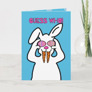 Errate Wer! Lustiger Osterhase Humorvolle Ostern Karte