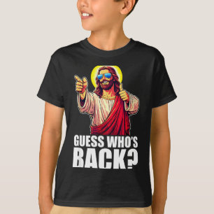 Errate, wer zurück ist_ Christlicher Jesus-Singles T-Shirt