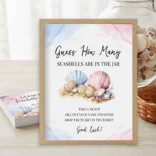 Errate wie viele Muscheln Geschlecht Enthüllung Sp Poster