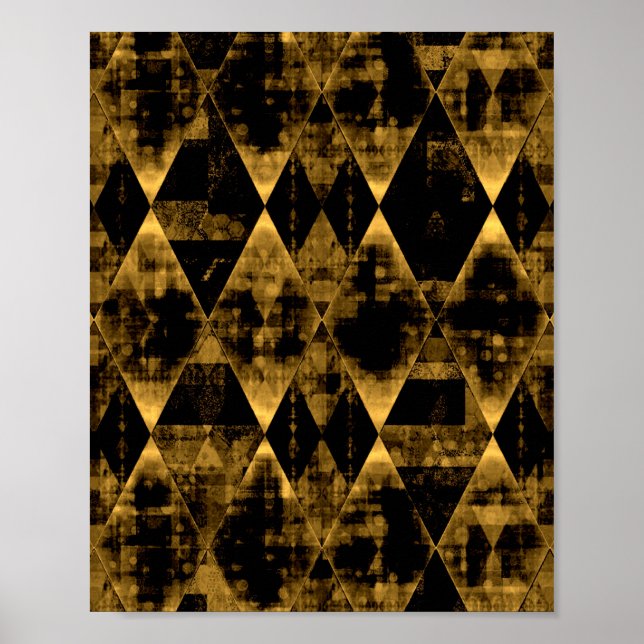 Erratisches Gold und Black Diamond Poster (Vorne)