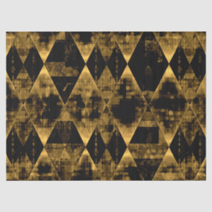 Erratisches Gold und schwarze Diamanten Seidenpapier